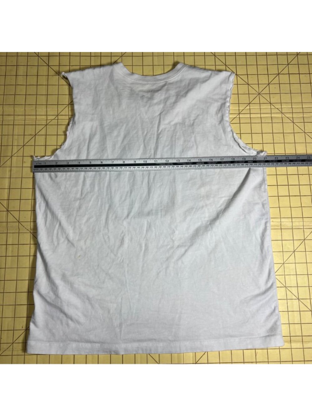Coach Mens White Graphic Sleeveless T-Shirt 100% Cotton Made In Peru Size L - Picture 4 of 5
